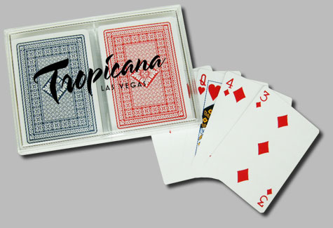 Playing Cards in Custom Clear Acrylic Case